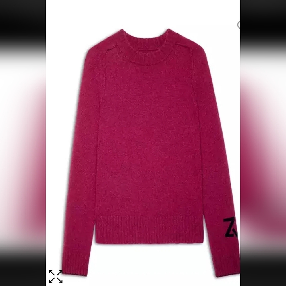 Zadig & Voltaire Lili Cashmere Sweater Jumper Pullover $498, Sz S, NWT!